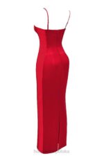House of CB Czerwona Sukienka Maxi Gorsetowa Shani Elegancja na Każdą Okazję - Image 8