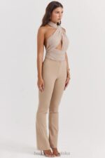 House of CB Ecru Spodnie Cai Modne i Stylowe - Image 7
