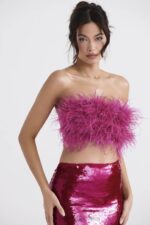 House of CB fenella gorący róż bandeau style odzież na każdą okazję - Image 7