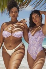 House of CB Fioletowa bikini bandeau Medea w kwiaty stylowy letni must have - Image 6