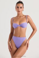 House of CB Fioletowa bikini na fiszbinach Monako stylowy i seksowny - Image 6