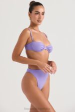 House of CB Fioletowa bikini na fiszbinach Monako stylowy i seksowny - Image 7