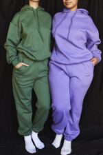 House of CB Fioletowa Oversize Hoodie z Kapturem Halo - Image 9
