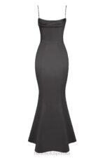 House of CB Fioletowa Suknia Fishtail Elegancka na Wesela - Image 12