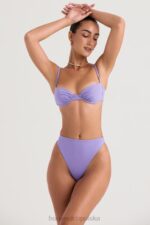 House of CB Fioletowy bikini wysoki stan Mykonos stylowy dół - Image 6
