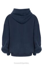 House of CB Granatowa Oversize Bluza z Kapturem Halo Modny Styl - Image 6