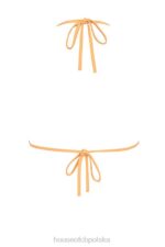 House of CB Jasnopomarańczowa bikini wiązana na szyi modny top - Image 5