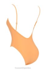 House of CB Jasnopomarańczowy Strój Kąpielowy Rhodes z Głębokim Dekoltem - Image 5