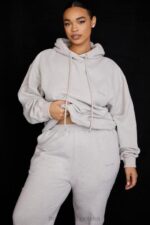 House of CB Jasnoszara oversize bluza halo modna odzież damska - Image 12