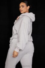 House of CB Jasnoszara oversize bluza halo modna odzież damska - Image 13