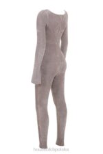House of CB Kombinezon z Grubej Szenili Isis Mink Elegancki Stylowy i Modny - Image 6