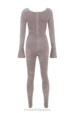 House of CB Kombinezon z Grubej Szenili Isis Mink Elegancki Stylowy i Modny - Image 7