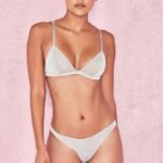 House of CB Krótkie figi Minx Lurex Srebrne Stylowe i Eleganckie