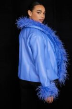 House of CB Kurtka Salome Chabrowa z Wegańską Skórą Modny Styl - Image 10