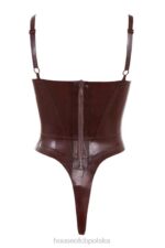 House of CB Lateksowe body gorset Tia Raisin stylowa odzież damska - Image 10
