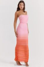 House of CB maxi sukienka ombre szafirowa modna elegancka - Image 12