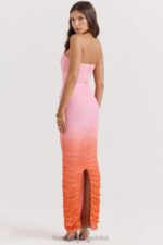 House of CB maxi sukienka ombre szafirowa modna elegancka - Image 13