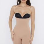 House of CB Modelujące Body do Połowy Uda Cafe au Lait Modna Odzież