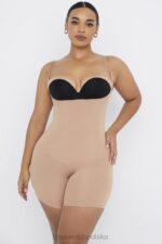 House of CB Modelujące Body do Połowy Uda Cafe au Lait Modna Odzież - Image 7