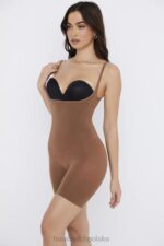 House of CB Modelujące Body Mokka Do Połowy Uda Elegancka Odzież Damska - Image 4