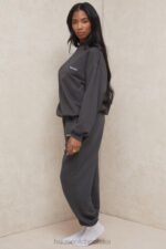 House of CB Polarowe Spodnie do Joggingu Sky Black Komfort i Styl - Image 8
