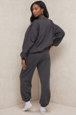 House of CB Polarowe Spodnie do Joggingu Sky Black Komfort i Styl - Image 9
