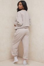 House of CB Polarowe Spodnie do Joggingu Sky Stone Komfort i Styl - Image 14