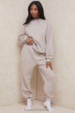 House of CB Polarowe Spodnie do Joggingu Sky Stone Komfort i Styl