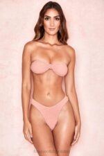 House of CB Różowe Bikini Bandeau Antilla Modny Strój Kąpielowy