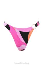 House of CB Różowe Czarne Bikini Wiązane na Szyi Modny Styl - Image 10