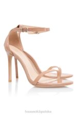 House of CB Sandały Marivel z Neutralnym Paskiem Beżowe Eleganckie Buty - Image 7