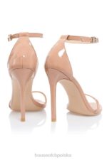 House of CB Sandały Marivel z Neutralnym Paskiem Beżowe Eleganckie Buty - Image 8