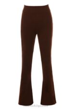 House of CB Spodnie Nereida Kaszmirowe Czekoladowe Trendy Modowe - Image 10