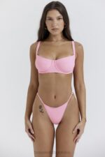 House of CB Stringi Bikini Lazurowy Kwiat Stylowy Komfort - Image 6