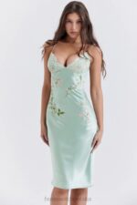 House of CB Sukienka Fallon Haft Jadeitowa Elegancja - Image 10