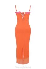 House of CB Sukienka maxi Aiza Płomienisty Pomarańcz Stylowa Modna Odzież - Image 10