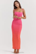 House of CB Sukienka Maxi Calista Ombre Flame Trendy Moda