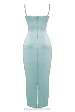 House of CB Sukienka maxi Jadeitowa Costanza Elegancja na Co Dzień - Image 6