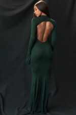 House of CB Sukienka maxi Sancha Forest Zielona Moda Damska - Image 2