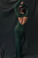 House of CB Sukienka maxi Sancha Forest Zielona Moda Damska - Image 13