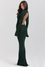 House of CB Sukienka maxi Sancha Forest Zielona Moda Damska - Image 9