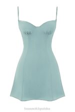 House of CB Sukienka mini Christiana jadeitowa stylowa moda letnia - Image 3