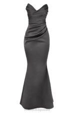 House of CB Suknia bez ramiączek Fleur Shadow na wesele - Image 10