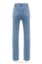 House of CB Vintage Jeansy Yara Wysoki Stan Niebieskie Must Have - Image 4