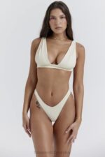 House of CB Waniliowa wiązana góra bikini Seychelles Modny styl na plażę - Image 6